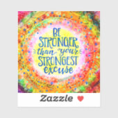 Plezier Wees Sterk Motivatie Inspirativity Trendy Sticker (Vel)