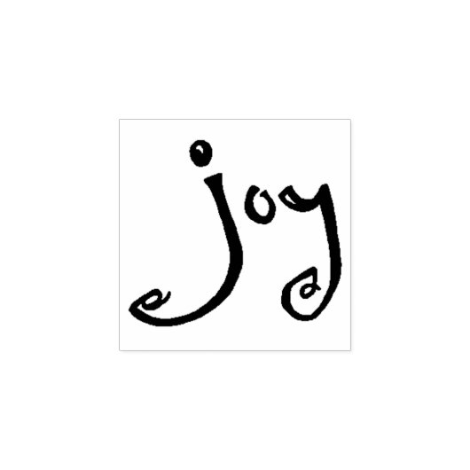 Plezier Woord Hand Lettering Inspirerend Rubberstempel (Afrduk)