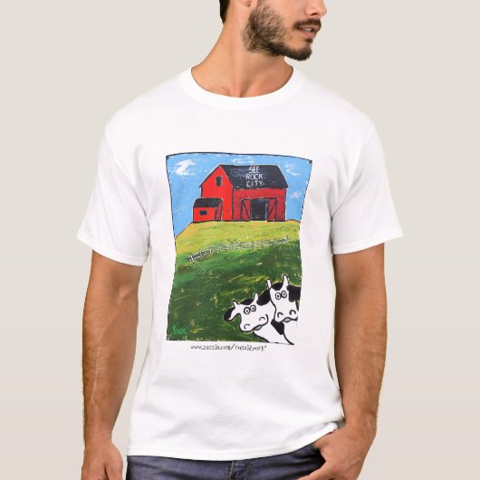 plezier zie t-shirt rock city (Voorkant)