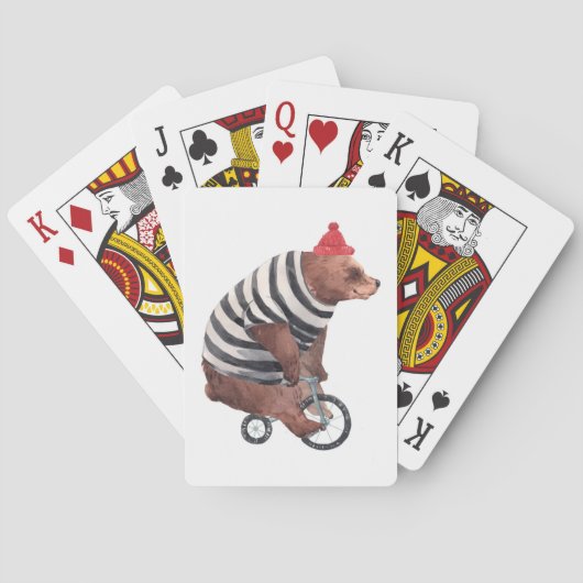 Plezierbeer met fiets pokerkaarten (Achterkant)