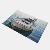 plezierboot met dekmantel bij het meer deurmat (Schuin)