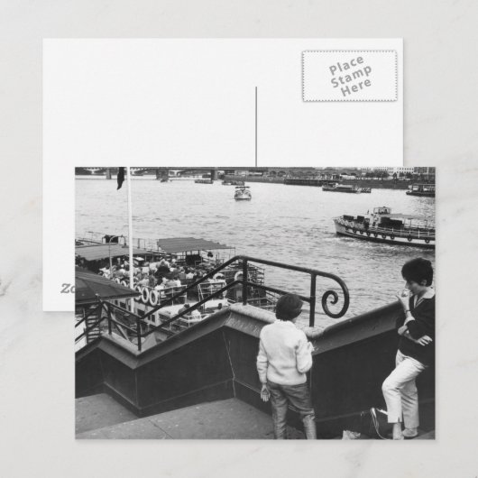 Plezierboten op de namen briefkaart (Voorkant / Achterkant)