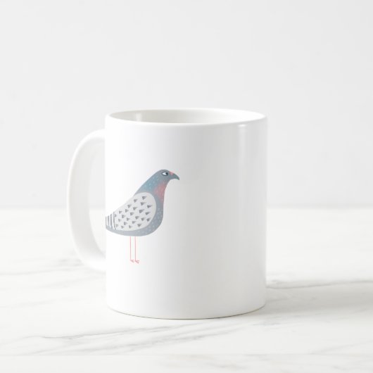 plezierduif koffiemok (Voorkant links)