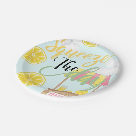 Plezierfeest, de dag uitlijnen, Sweet Birthday Papieren Bordje (Gekanteld)