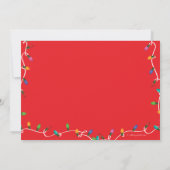 Plezierfeest met feestdagen en kerstfeestdagen kaart (Achterkant)