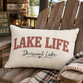 Plezierig Deerwood Lake Buitenmeer Leven Buitenkussen