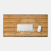 Plezierig hout / Westerse uitstraling naam en tite Bureaumat (Keyboard & Muis)