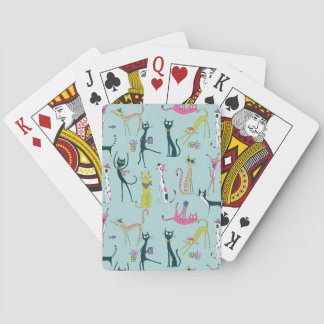 Plezierig Kleurrijk Grappige Katten Patroon Pokerkaarten