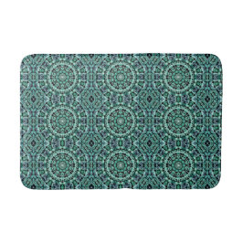 Plezierig met turquoise en zwart badmat