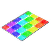 Plezierig modern kleurrijk potlood gekleurd blokke notitieboek (Linkerzijde)