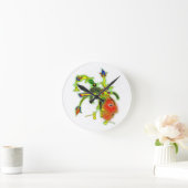 Plezierig Schilderij Masker Stamgezicht Ronde Klok (Huis)