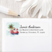 Plezierig strand Kerstman retouradres Etiket (Insitu)