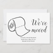 Plezierig verhuizen naar huis aankondiging (Voorkant)