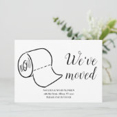 Plezierig verhuizen naar huis aankondiging (Staand voorkant)