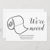 Plezierig verhuizen naar huis aankondiging (Voorkant / Achterkant)