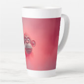 Plezierige Aap Latte Mok (Rechterhoek)