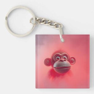 Plezierige Aap Sleutelhanger