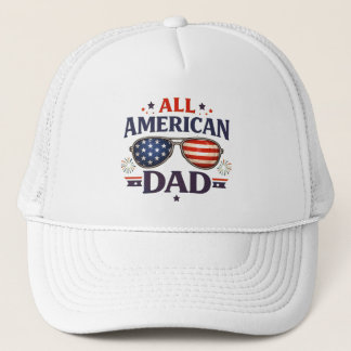 Plezierige Amerikaanse Vader 4 juli Patriottische  Trucker Pet