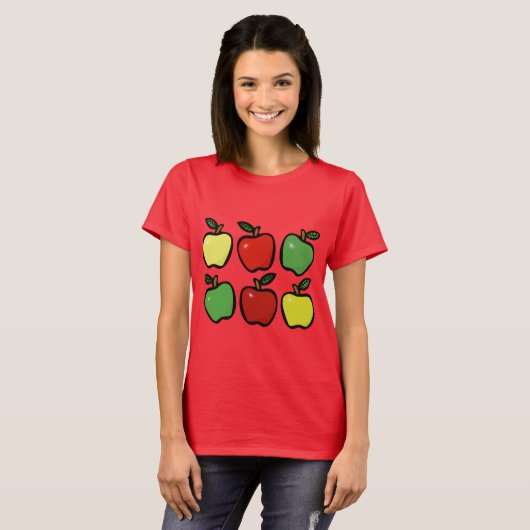 Plezierige Appels T-shirt (Voorkant volledig)