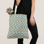 Plezierige Avocadohelft Groene Patroon Tote Bag (Dichtbij)