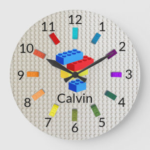 Plezierige Bouwstenen Speelkamer Voor Kinderen Grote Klok