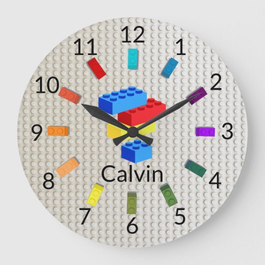 Plezierige Bouwstenen Speelkamer Voor Kinderen Grote Klok (Voorkant)