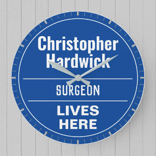 Plezierige chirurgische wandplaquette stijl grote  klok