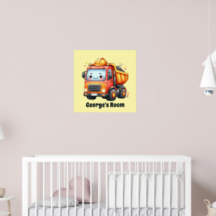 Plezierige constructiefans kinderkamer  poster