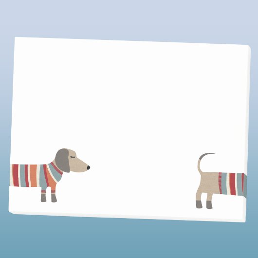 Plezierige Dachshund Wienershond Post-it® Notes