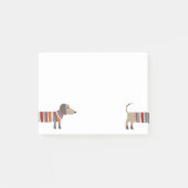 Plezierige Dachshund Wienershond Post-it® Notes (Voorkant)