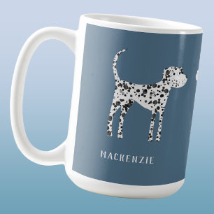 Plezierige Dalmatische Hond Gepersonaliseerd Koffiemok