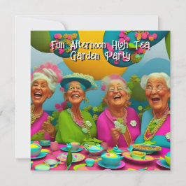 Plezierige Dames Middag High Tea Tuinfeest 6 Kaart