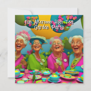 Plezierige Dames Middag High Tea Tuinfeest 6 Kaart