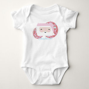 Plezierige Disco Kerstman Meisjes Roze Kerst Romper
