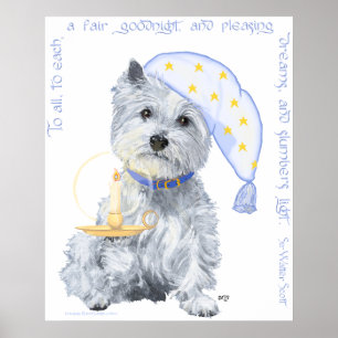 Plezierige Dromen Westie Poster