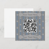 Plezierige en Fantasievolle Bowling QR-code Kaart (Voorkant / Achterkant)