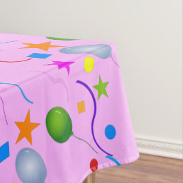 Plezierige en kleurrijke ballonnen en sterren op R Tafelkleed
