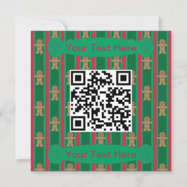 Plezierige en mooie kerst gingerbread man kaart