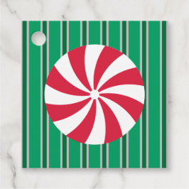 Plezierige en Prachtige Kerstmis Pepermunt Snoep Bedankjes Labels