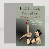 Plezierige Exotische Danser Vrijgezellenfeest Kaart (Voorkant / Achterkant)