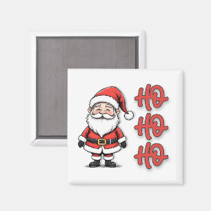 Plezierige Feestelijke Kerstman Ho Ho Ho Kerstmis Magneet