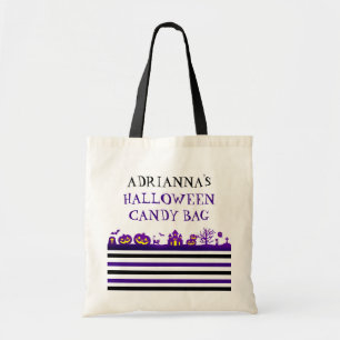 Plezierige & Feestelijke Spookachtige Scène Aangep Tote Bag