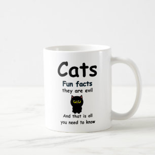 Plezierige feiten over katten Ze zijn slecht Koffiemok