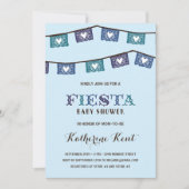 Plezierige Fiesta | Baby Shower voor Blauwe Jongen Kaart (Voorkant)