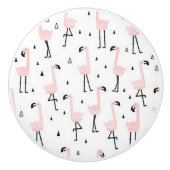 Plezierige Flamingo Keramische Deurknop Knop (Voorkant)