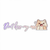 Plezierige frase1 sticker (Voorkant)