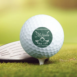 Plezierige golf vrijgezellenfeest laatste swing vo golfballen