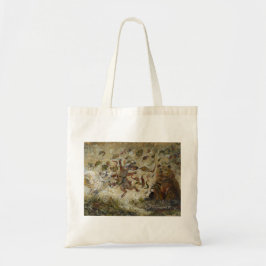 Plezierige herfst bosdieren in oktober tote bag