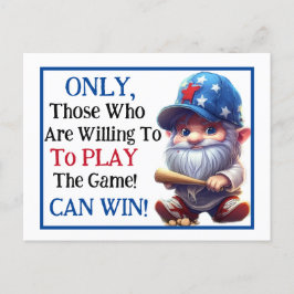 Plezierige honkbal briefkaart