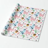 Plezierige katten en muizen cadeaupapier (Uitgerold)